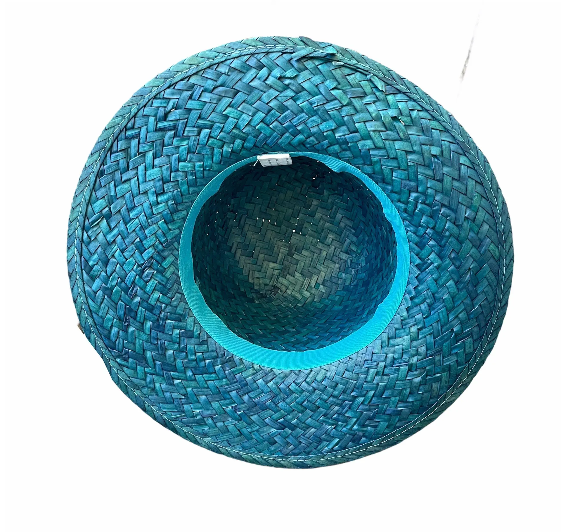 Blue Straw Beach Hat - Image 3