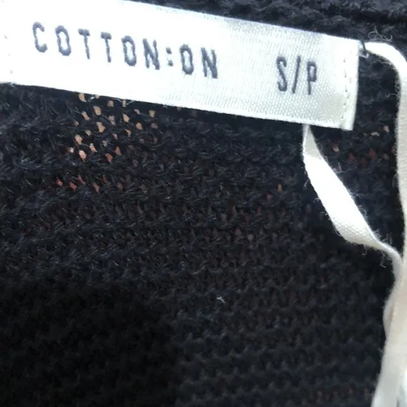 Cotton on long sleeve black knit sweater NWT - Image 4