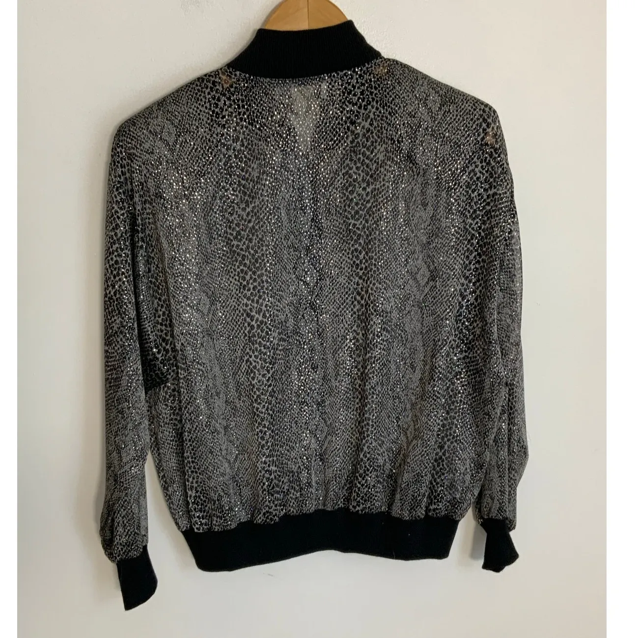 Francesca Vintage‎ Jacket size small Black - Image 3