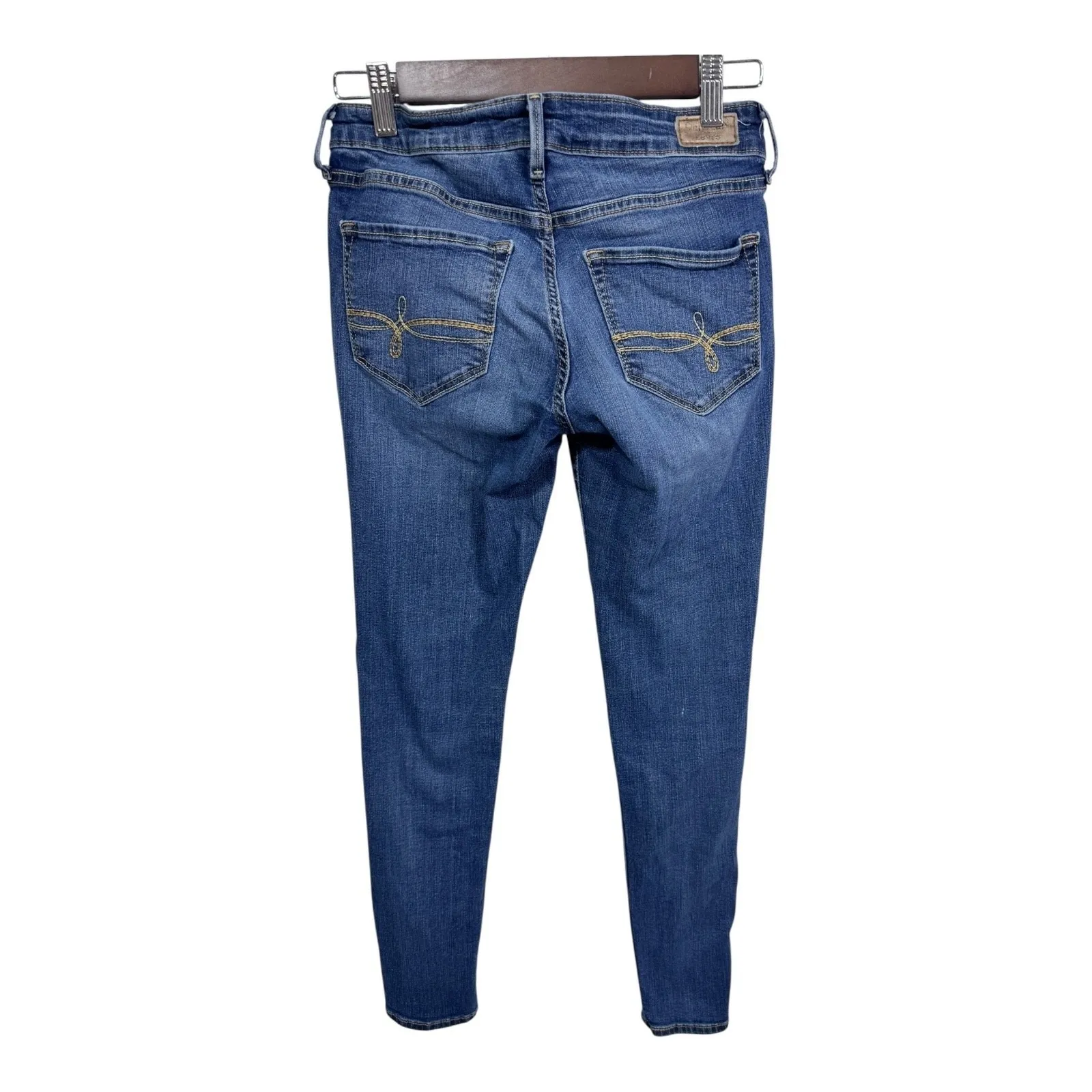 Denizen From Levi's Distressed Jegging Jeans Skinny Fit Blue Stretch Womens 5/27 - Image 4