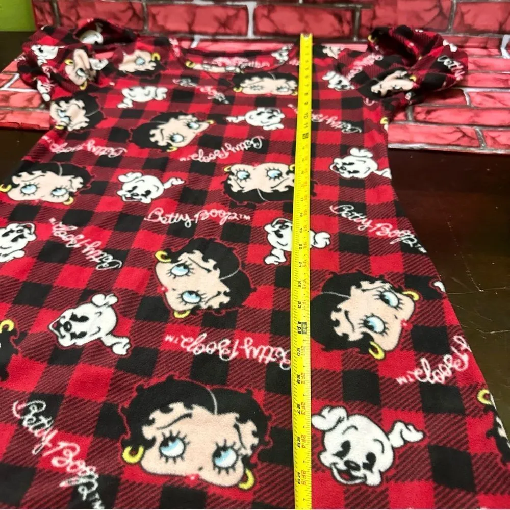 Betty Boop & Coco Nightgown Fleece long sleeve M(8-10) - Image 6