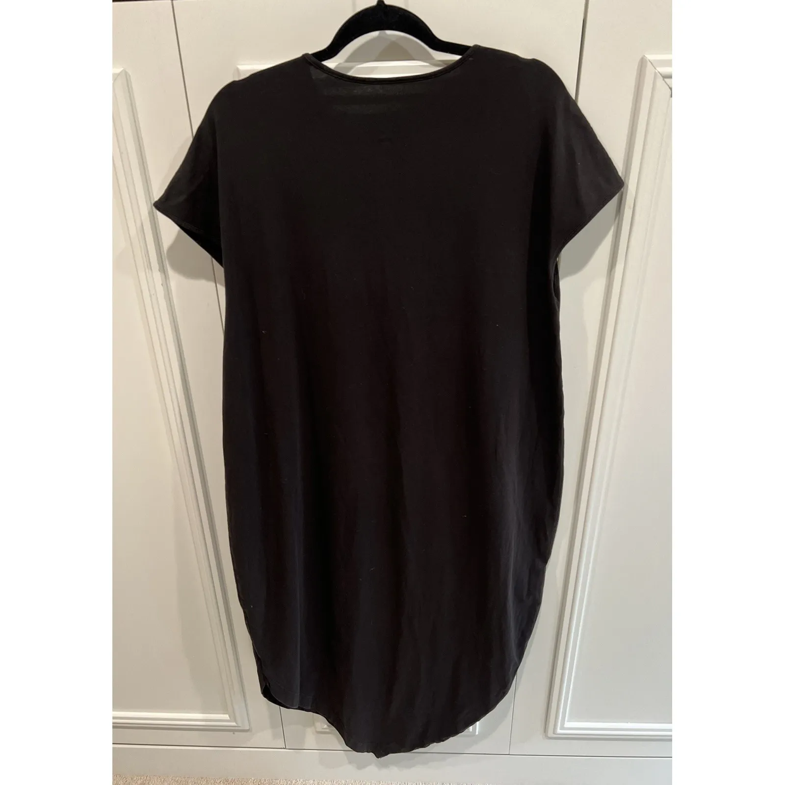 Universal Standard Geneva V-Neck Midi Dress Black Size 18-20 Minimalist Basic - Image 3