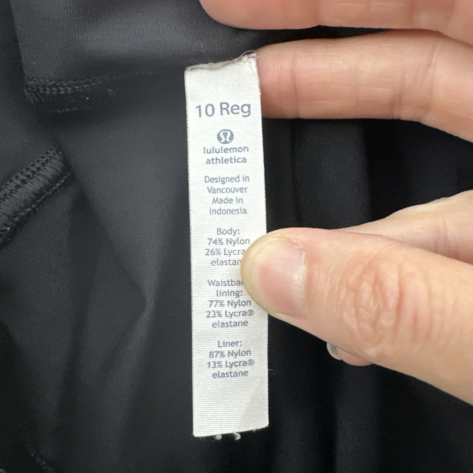 Lululemon Lost In Pace Skirt Skort Air Time White Black Athletic Athleisure W 10 - Image 7