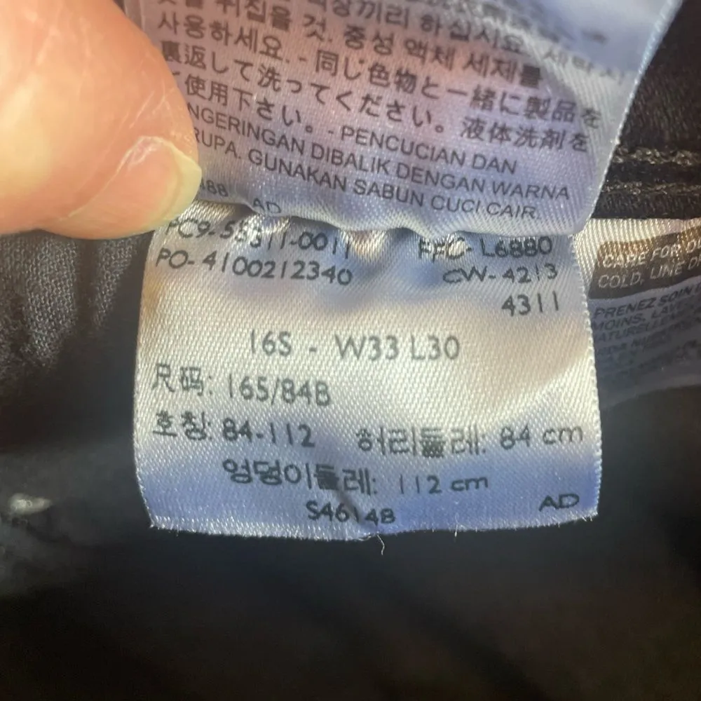 Levis 512 Perfectly Slimming Skinny Leg Black Jeans Womens Size 16 short NWT - Image 12