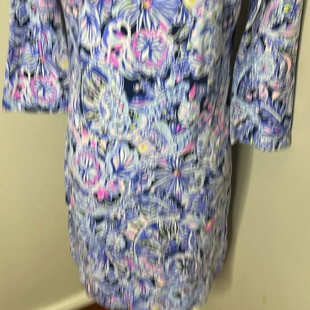 Lilly Pulitzer Namastay In The Jungle SARALYN‎ KNIT DRESS Iris Blue - Image 8