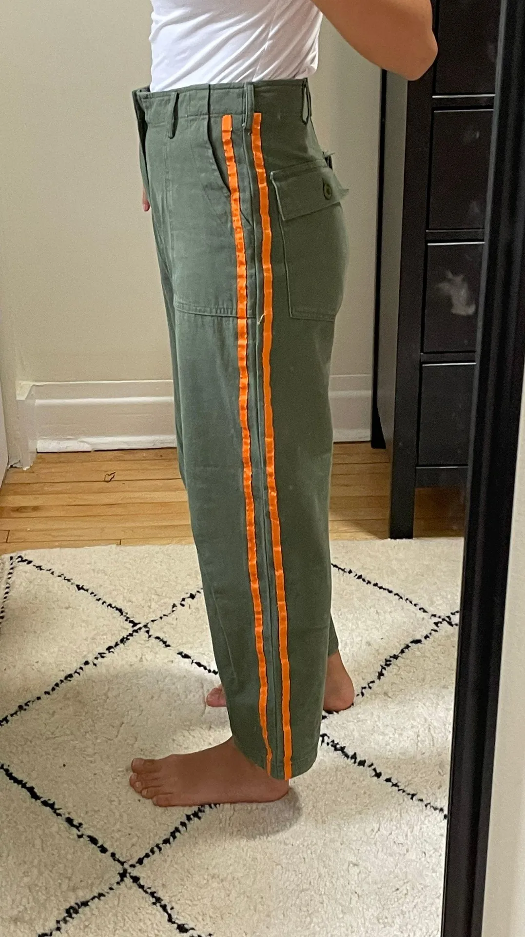 Army Green Cargo Pants - Image 2