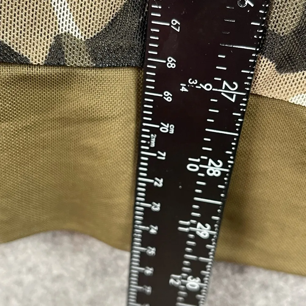 Chico’s Women’s Size Large Camo-Floral Print Mesh Cardigan business casual green - Image 6