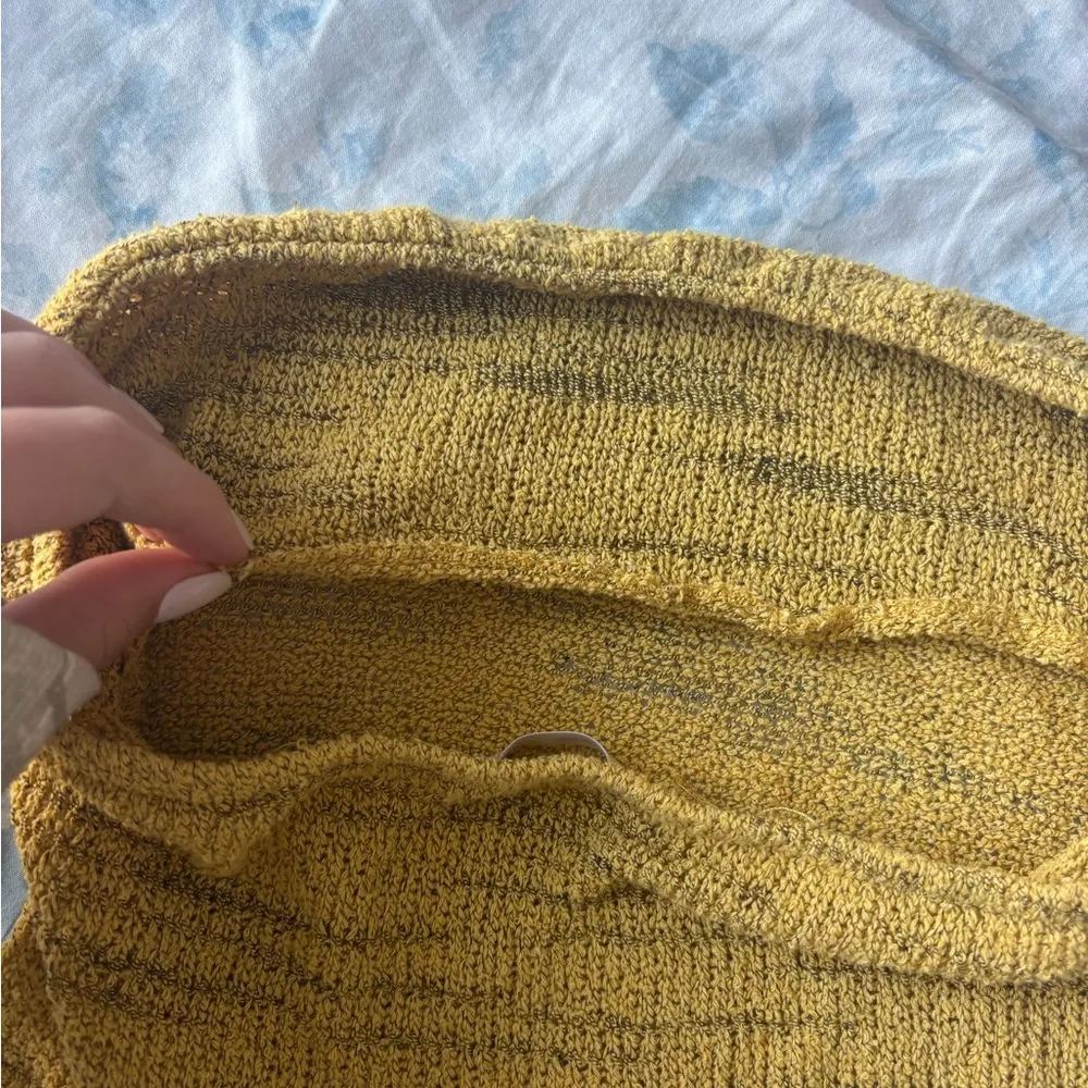 Pull&Bear Yellow Knit Top - Image 4