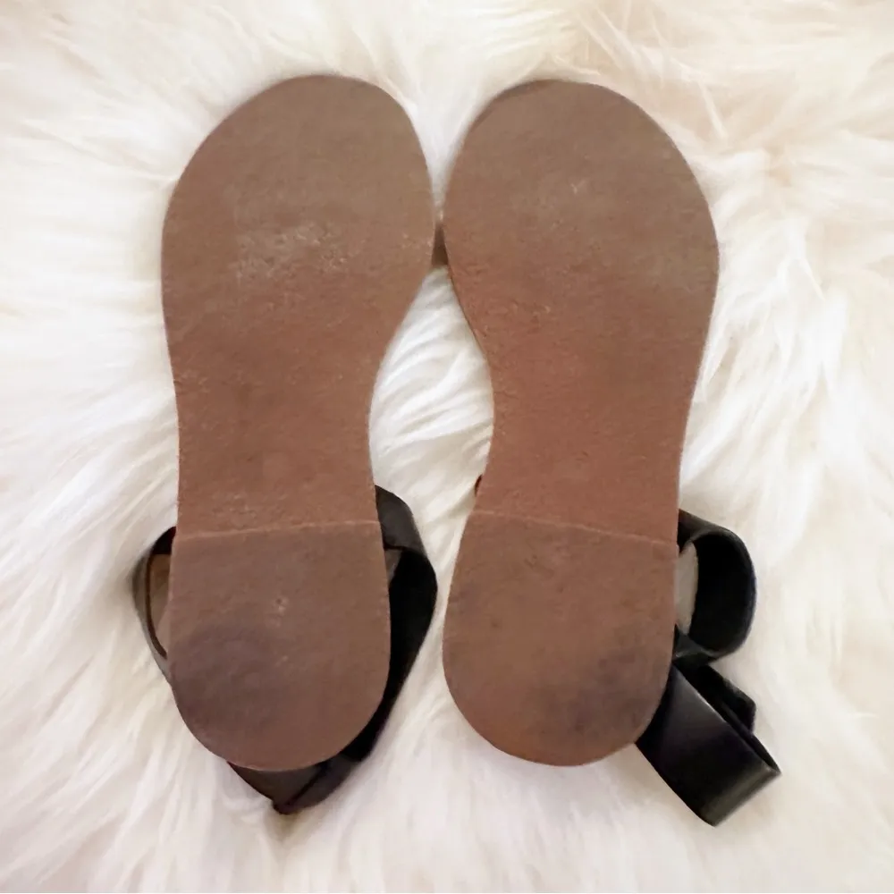 Madewell‎ Black Leather Boardwalk Sandals Sz. 7 - Image 7