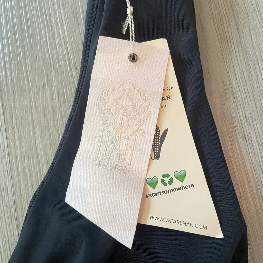 Free People We Are Hah Cut To The Chase Bodysuit Swimsuit Black size Medium - Image 6