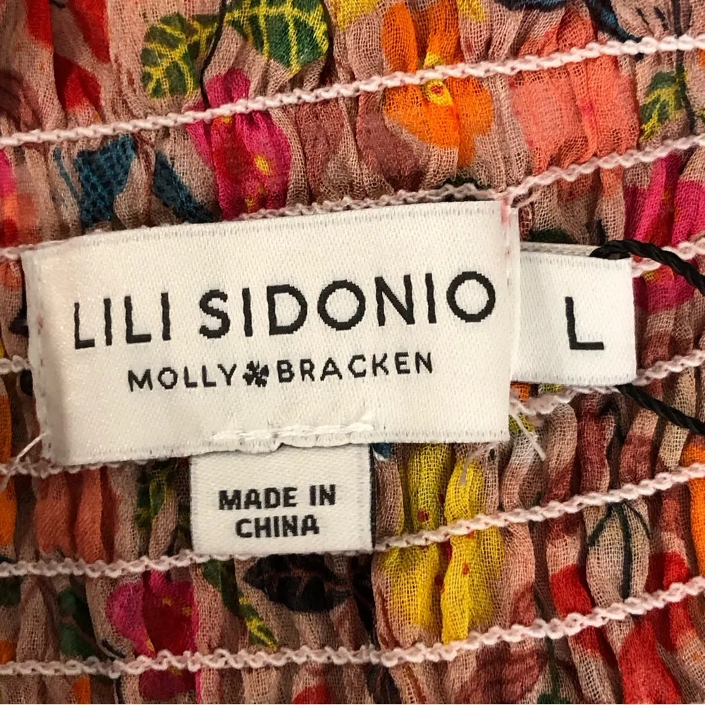 Kiki Sidonio by Molly Bracken floral print, smocked, midi dress - Image 16