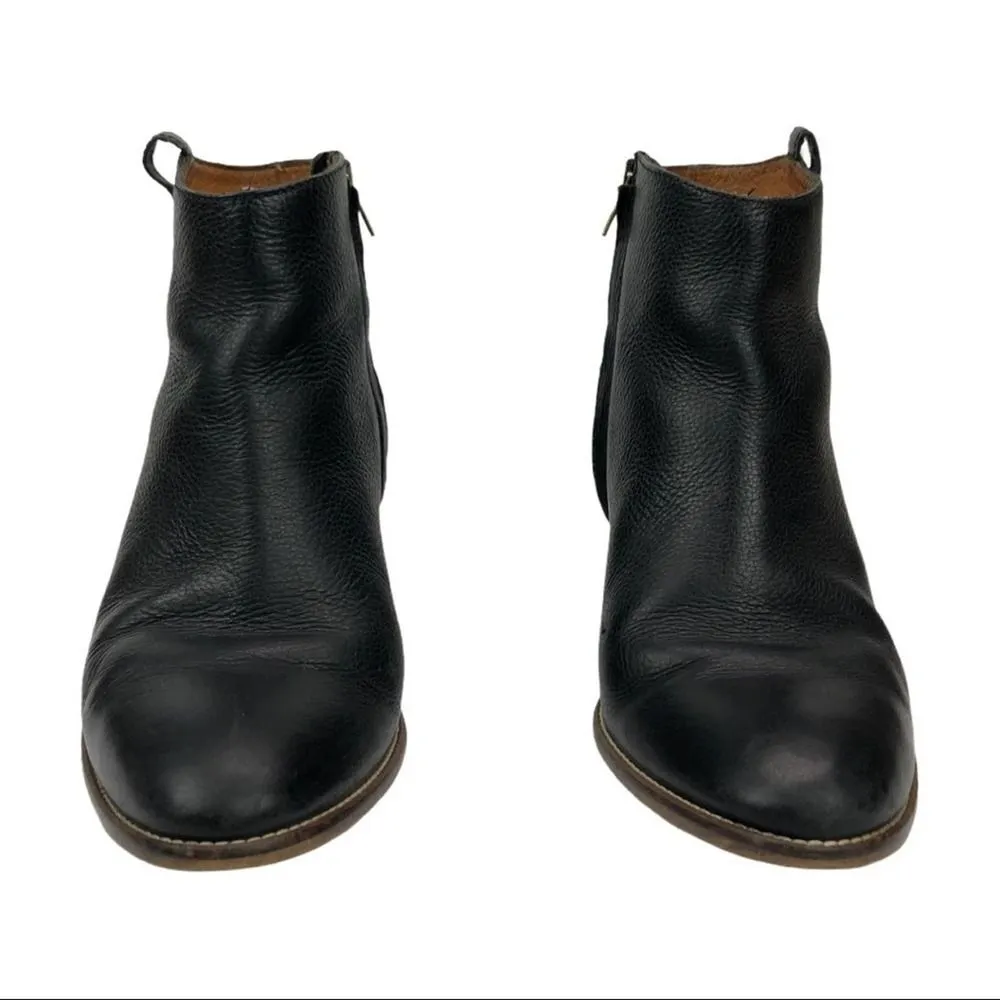 Madewell The Billie Ankle Black Leather Boots Botties Black Shoes 9.5 Casual - Image 7