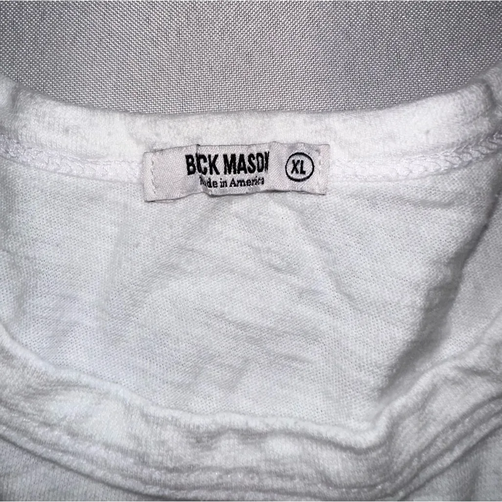 Buck Mason Slub Muscle Tank Women’s Size XL Cropped Classic White - Image 8