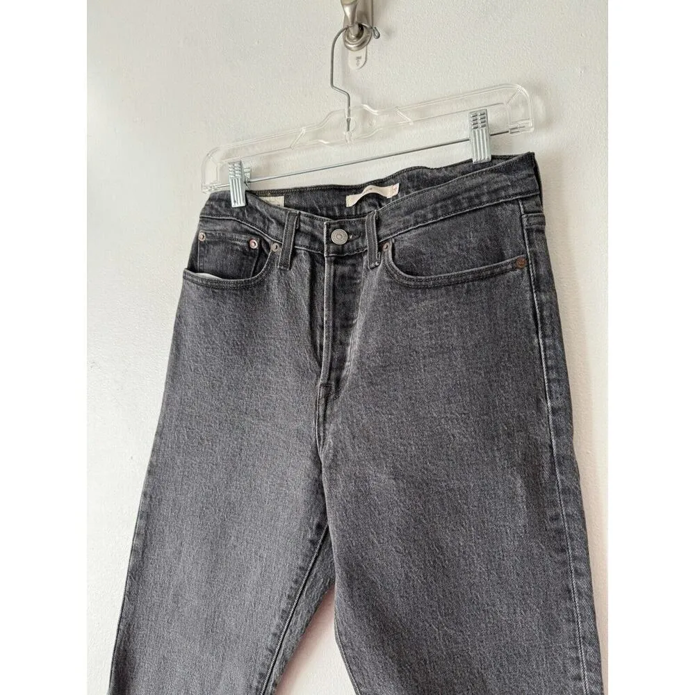 Levi’s Wedgie Gray Button Fly Straight Leg Women’s Jeans Size 27 - Image 3