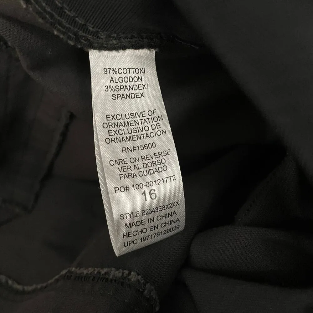 Ab Solution Tummy Control High Rise Utility Cargo Pants Gray Womens 16 - Image 7