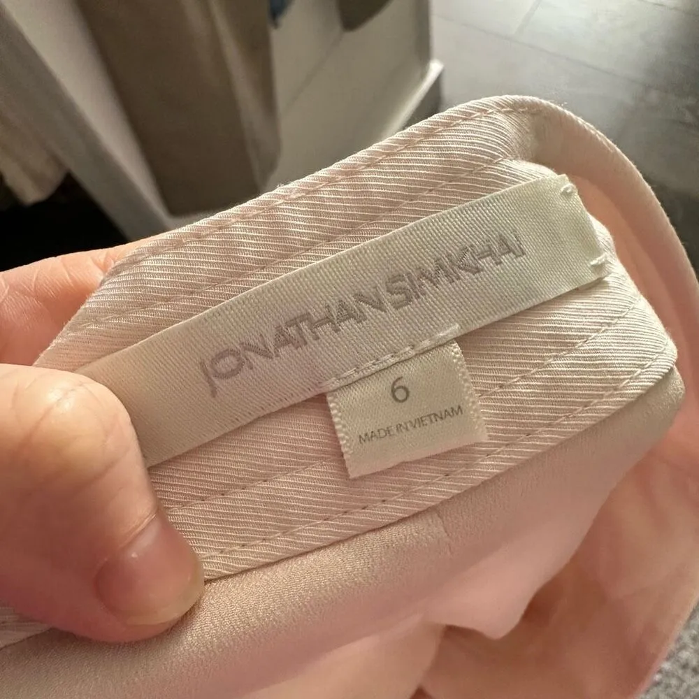 Jonathan Simkhai Women’s 6 Light Pink Cargo Utility Pants - Image 6