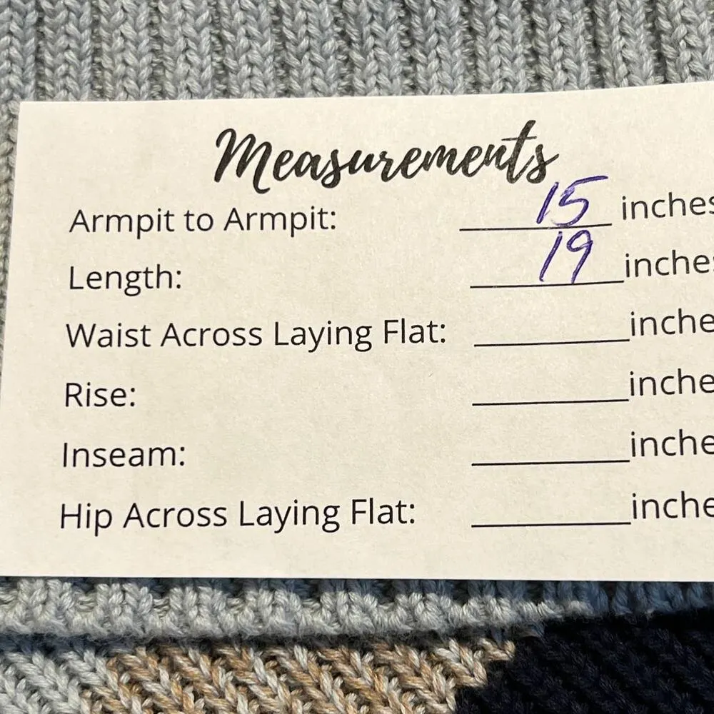 Skylar + Madison Turtleneck Sweater Blue Women S Fringe Bell Sleeve Stripes Knit - Image 2