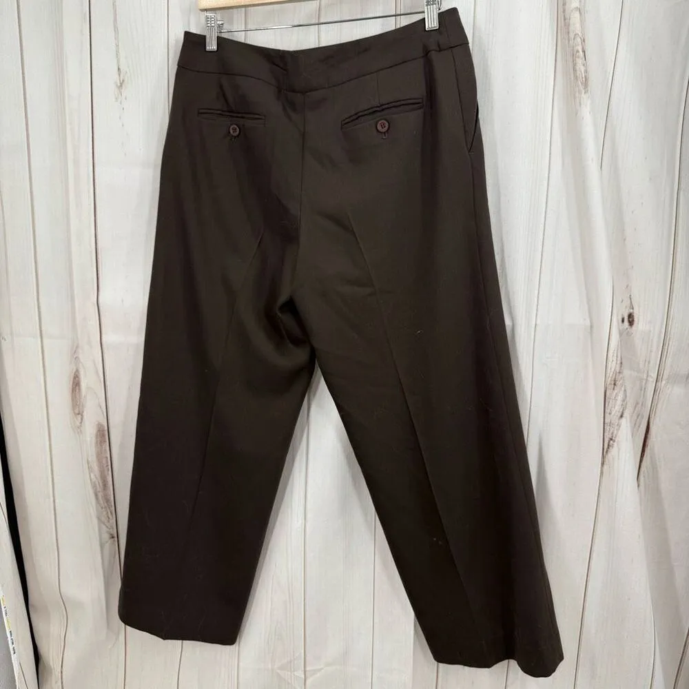 Talbots Women’s 12P Green Heritage Wide Leg Pants Office Core Career - Image 3