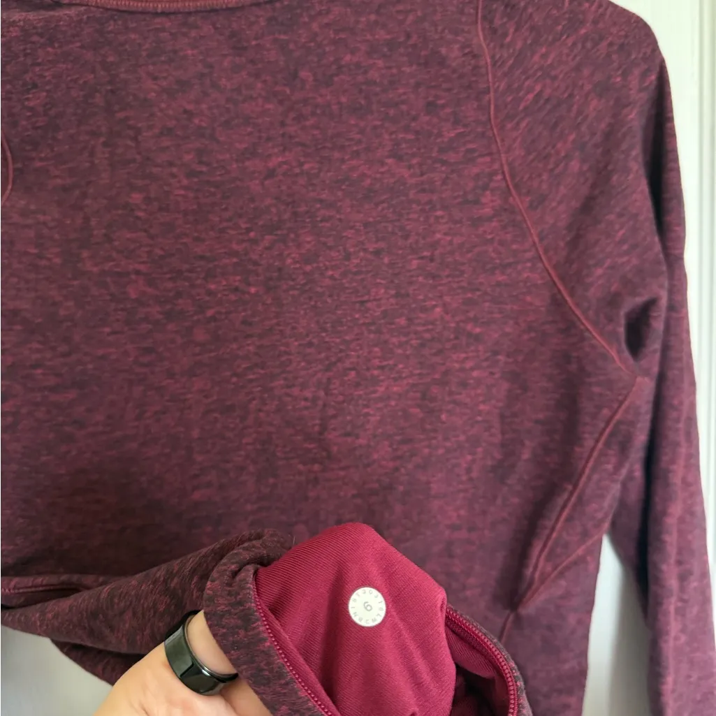 Lululemon Cypress Kiss Long Sleeve
Heathered Star Ruby / Black - Image 6
