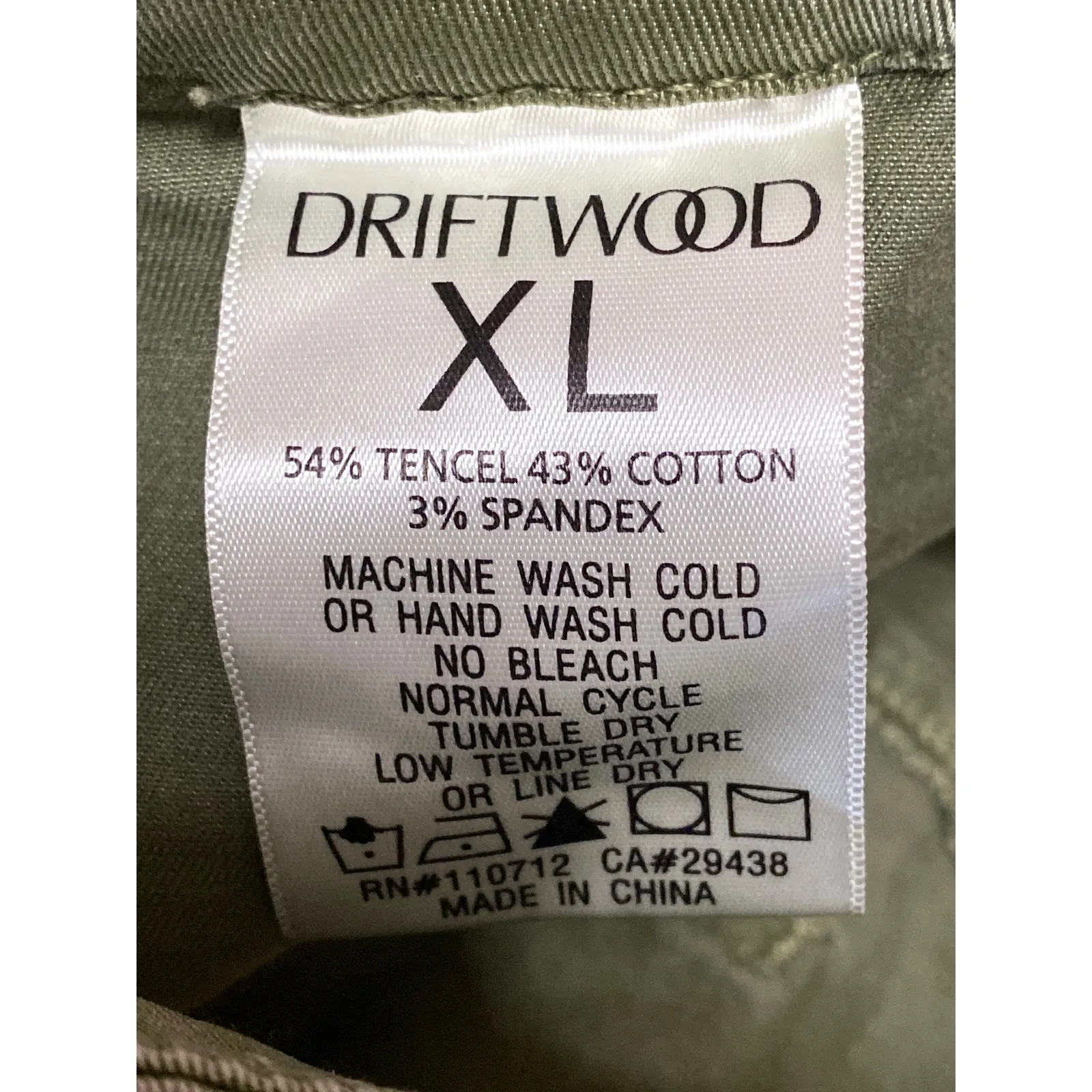 Driftwood Womens Green Floral Embroidered High Rise Straight Denim Jeans Size XL - Image 4