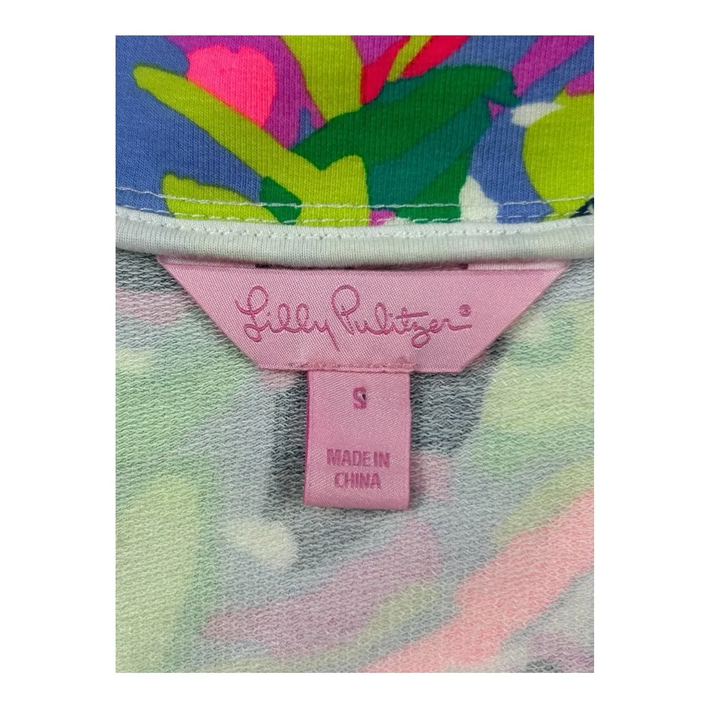 Lilly Pulitzer 🌸 Joleen Bomber
Zip Jacket Vibrant Multicolor Women's Size S - Image 3