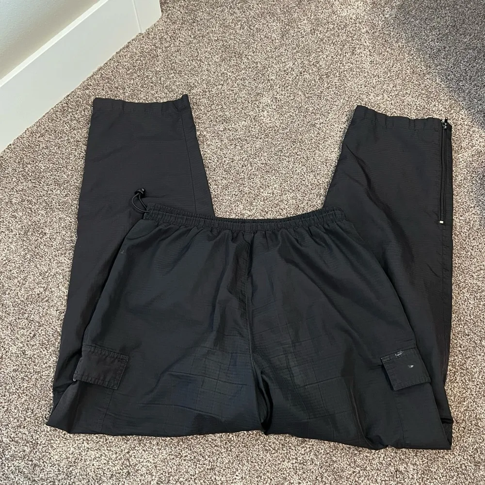 Prospirit Black Track Pants Lightweight Relaxed Fit - Image 4