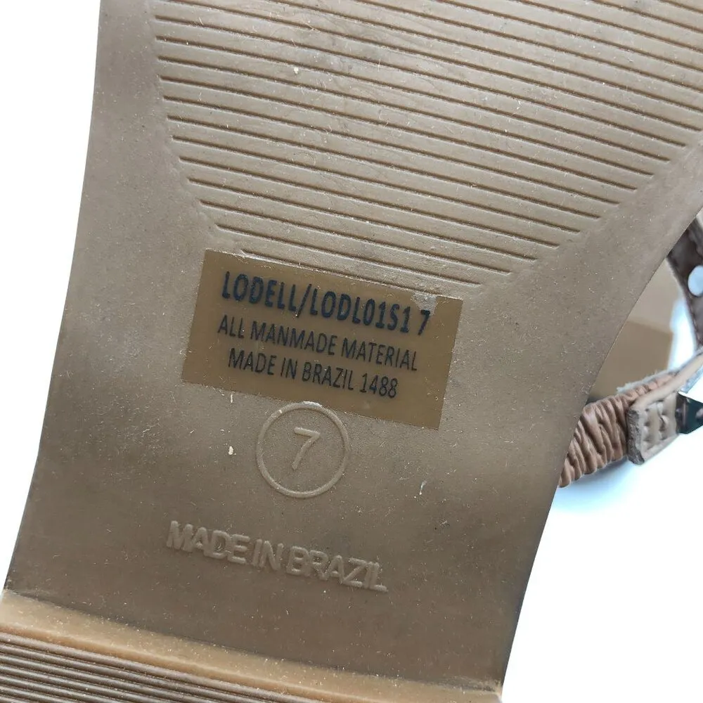 Steve Madden Womens Lodell Sandals Slides Studded Faux Leather Brown 7 - Image 7