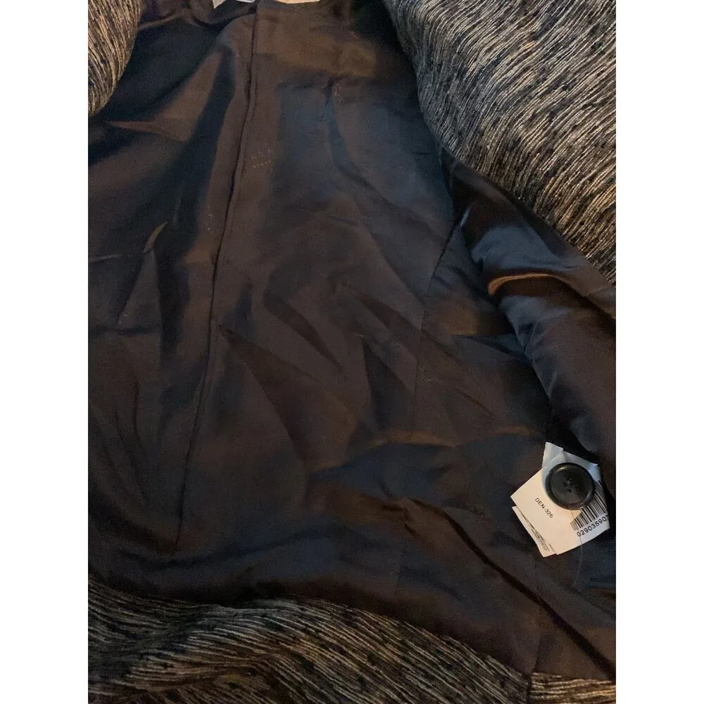 Zara woman size 8 medium silk blazer brown gold jacket business work career - Image 6