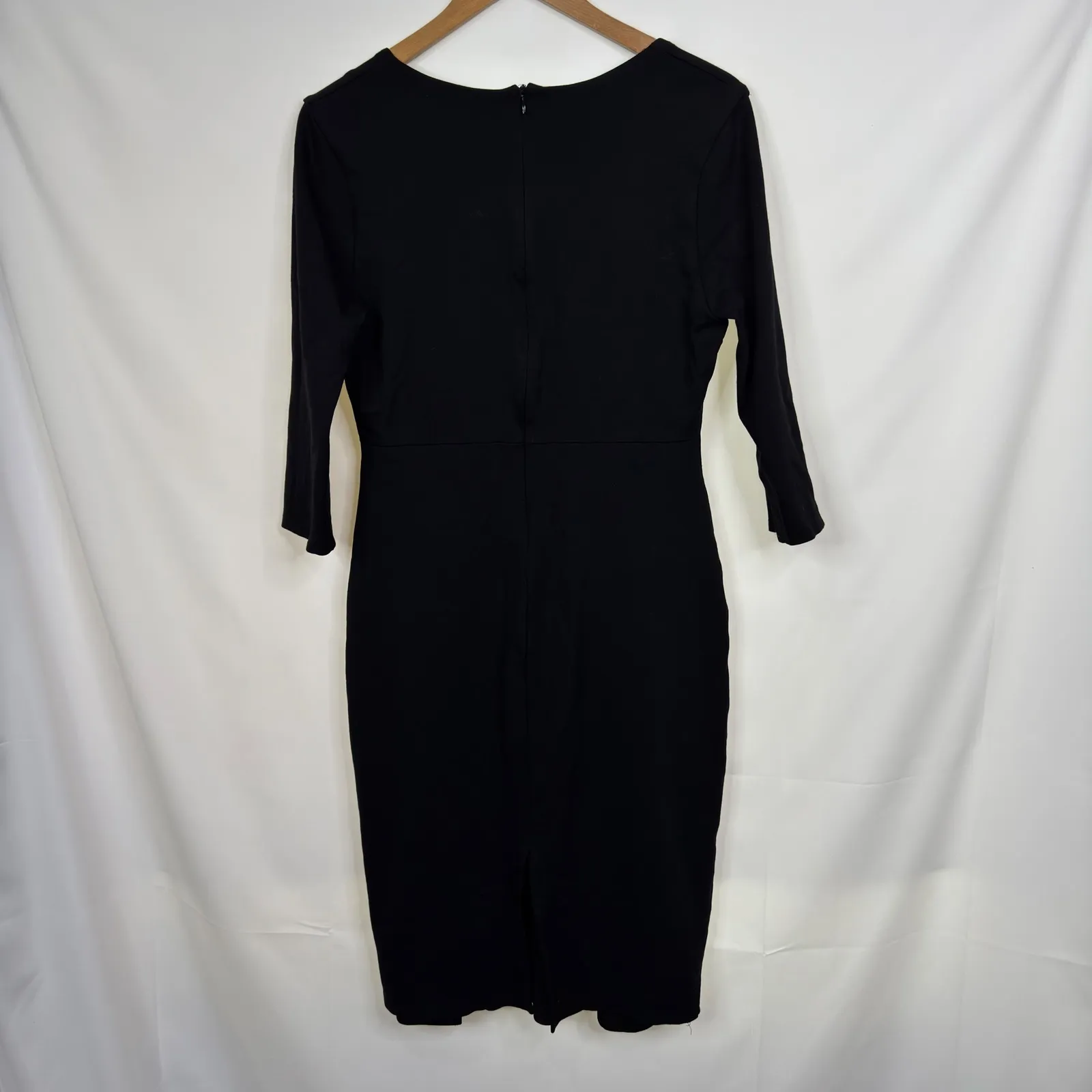 Lulus Style and Slay Black Bodycon Midi 3/4 Sleeve Size XL - Image 6