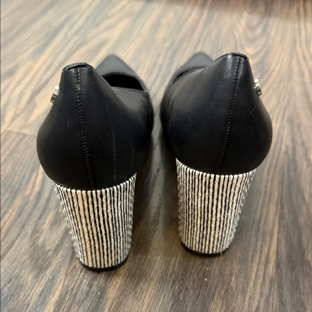 Calvin Klein Black and Silver Women's Pumps - Image 2