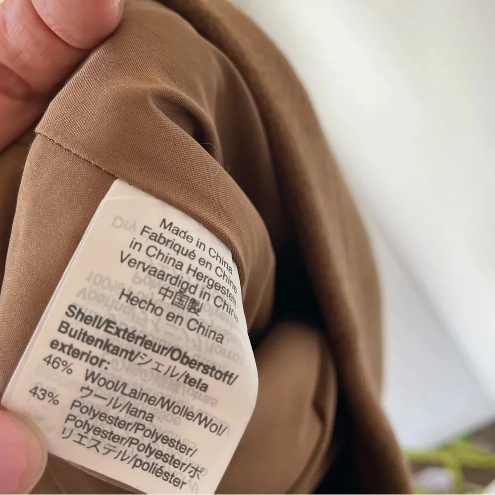 J. Crew Mercantile Pencil Skirt in Double-Serge Wool Camel Color Size 2 - Image 7