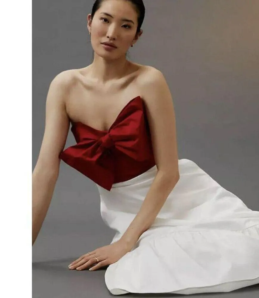 Anthropologie HUTCH Bow-Tie Maxi Dress Size 6.A41 - Image 5