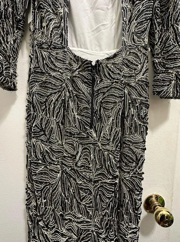 NWT Alice + Olivia Jae Embellished Open-Back Gown 8 - Image 11