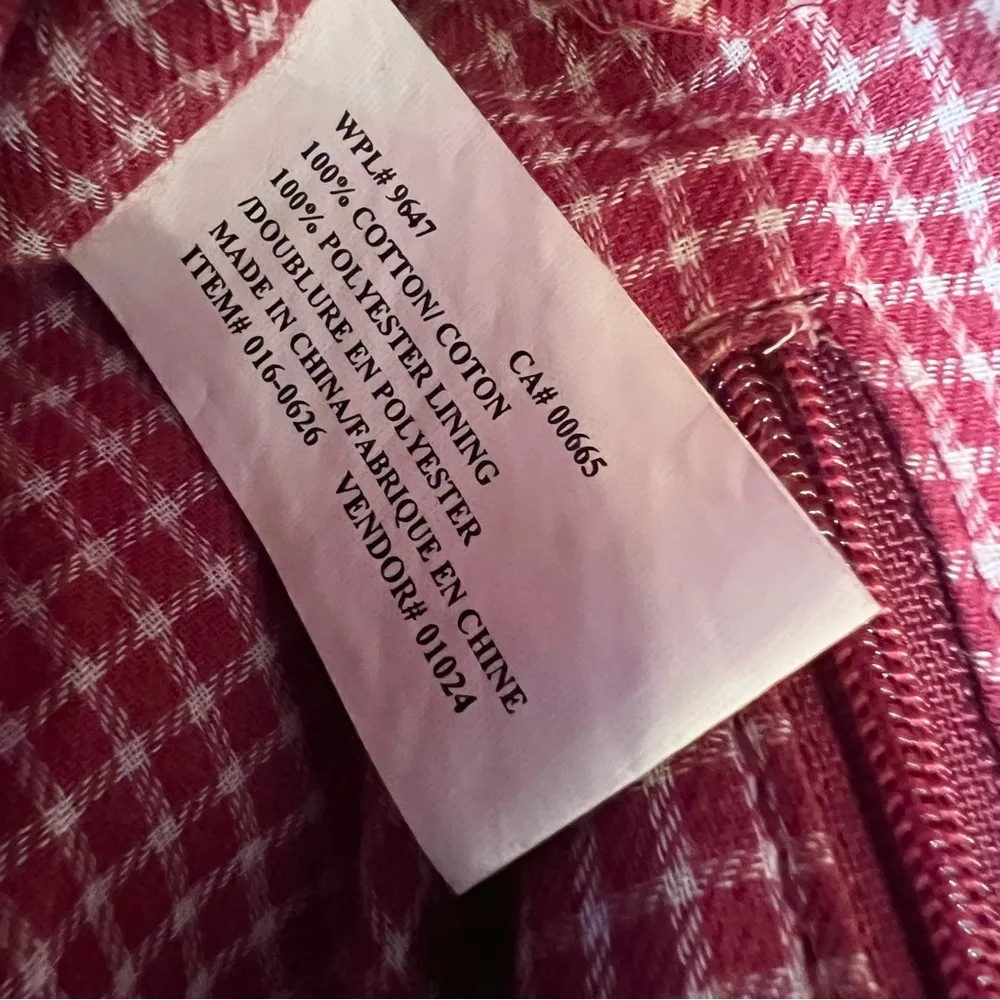 Eddie Bauer Red Canvas Tote Bag with Durable Rubber Bottom - Image 12