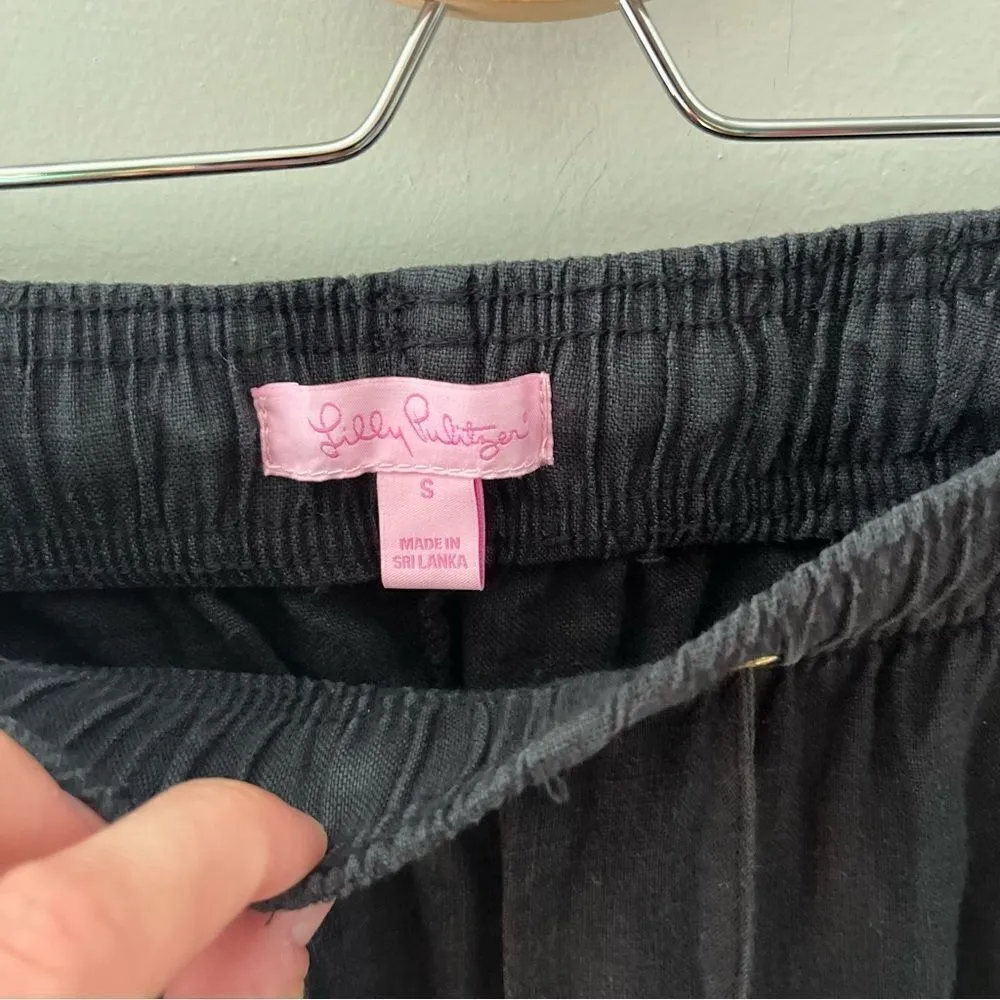 Lilly Pulitzer Black Linen Pant - Image 8