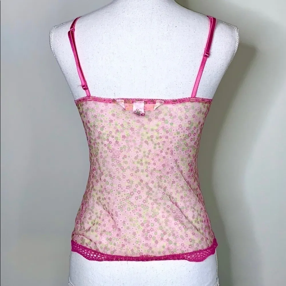 Victoria’s Secret Y2K Ribbon Mesh Cami - Image 2