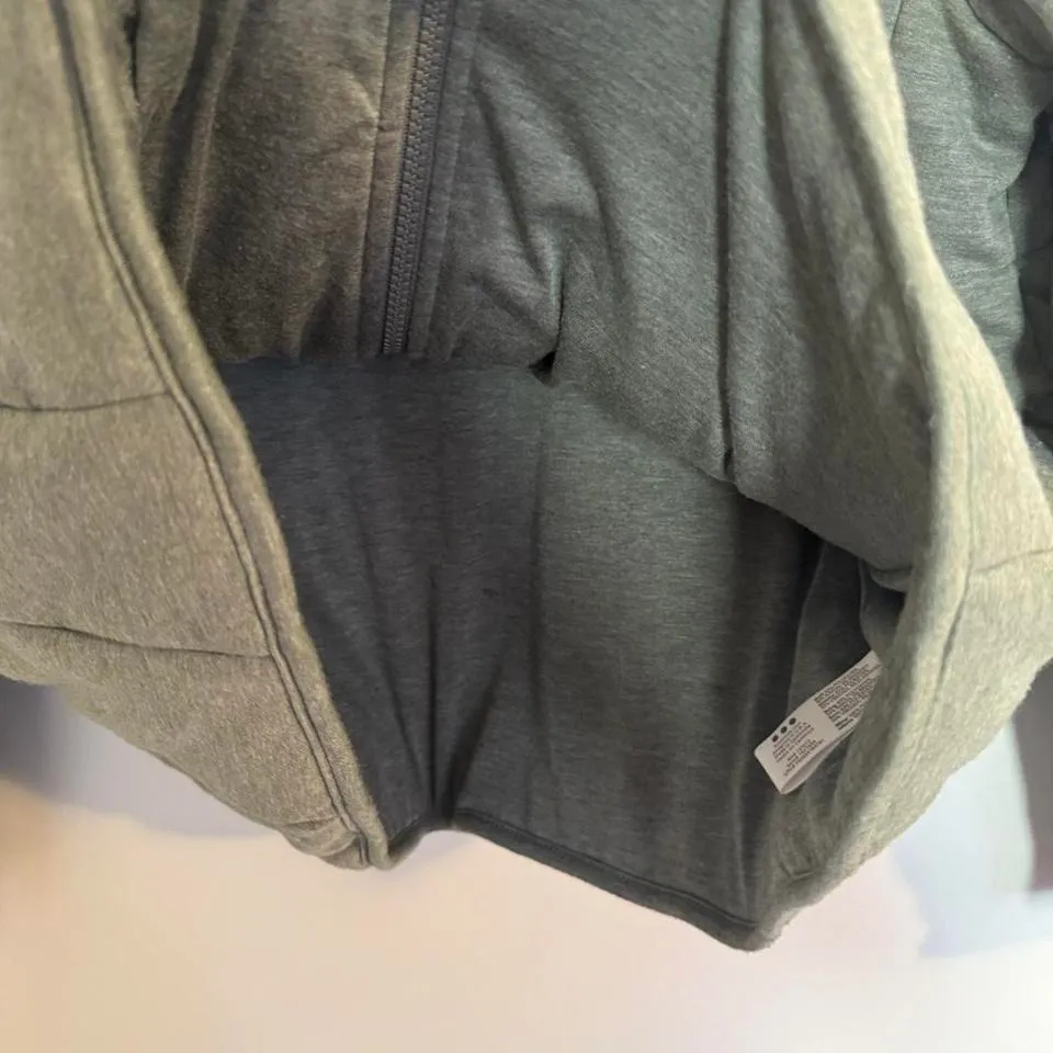 Three Dot Women's Large Green Puffer Jacket Quilted Soft Winter Cozy Size 12 - Image 5