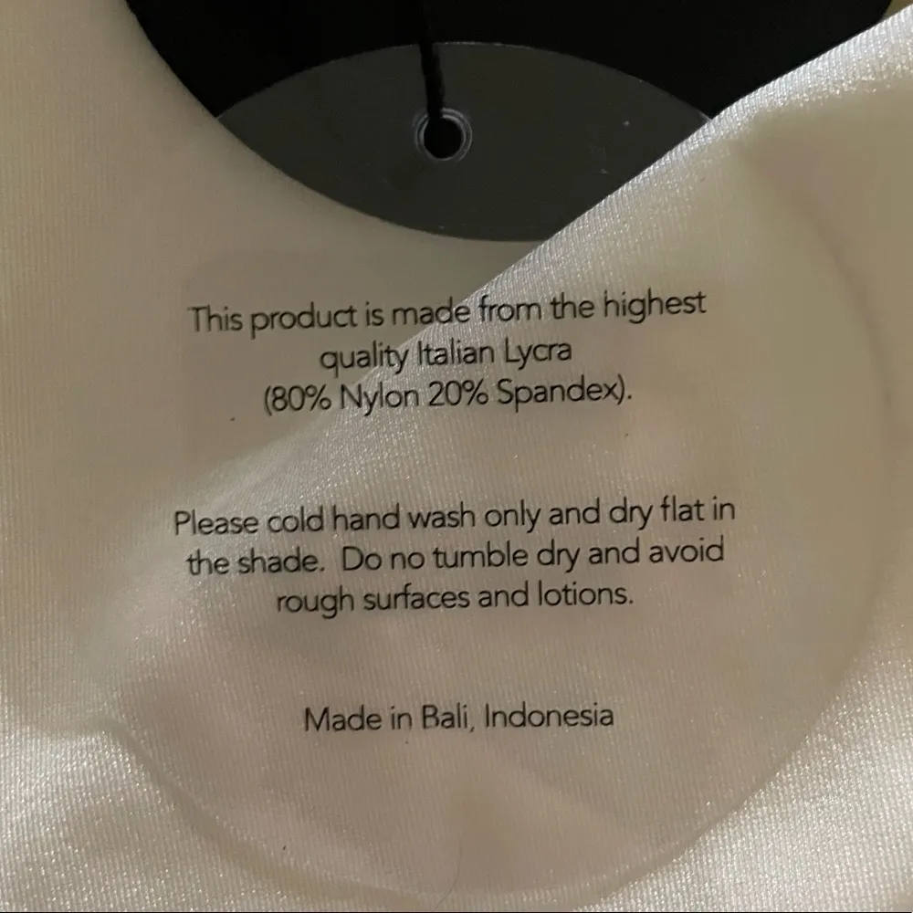 Sommer Stella Shoulder One Piece Reversible Swimsuit Avorio Ivory White XS NWT - Image 5