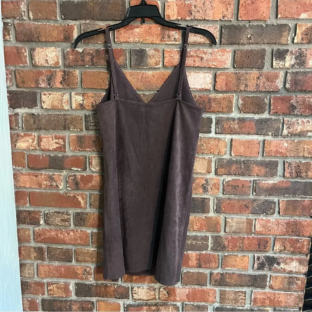 Aritzia Wilfred Free womens faux Vegan suede slip style Vivienne dress small - Image 2