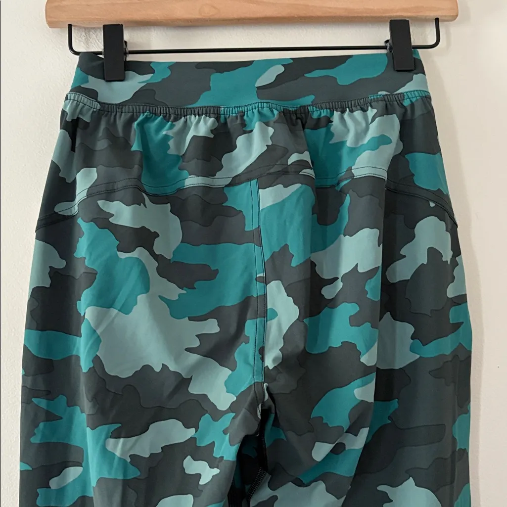 New Lululemon Adapted State High-Rise Crop Jogger Camo Tidewater Teal Multi Sz 0 - Image 12