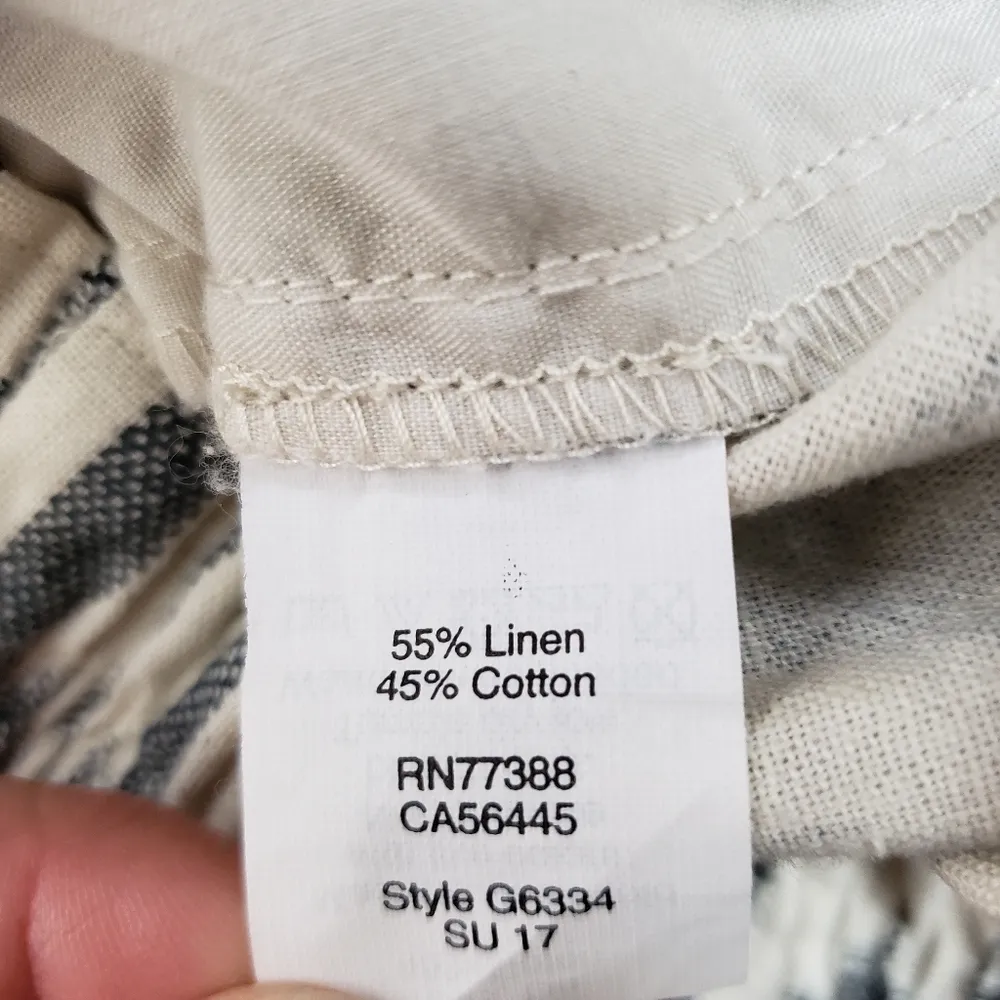 J. Crew Ikat Linen Blend Tie Front Shorts - Image 5