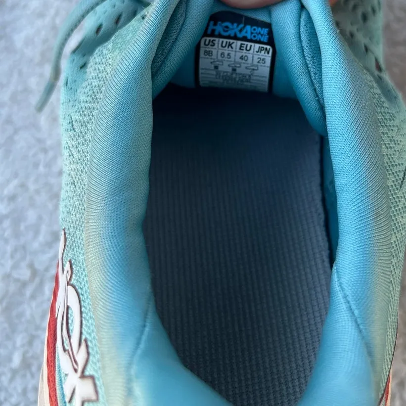 $80 HOKA Women’s Clifton 8 Max Cushioned Road Running Shoes Size 8B Blue - Image 5