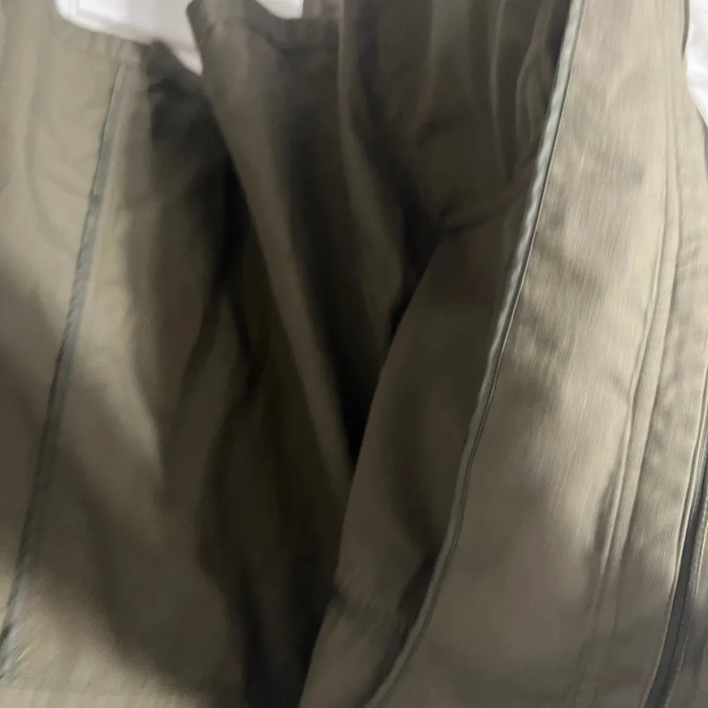 Banana Republic Women’s Khaki Military Jacket size Large petite - Image 3