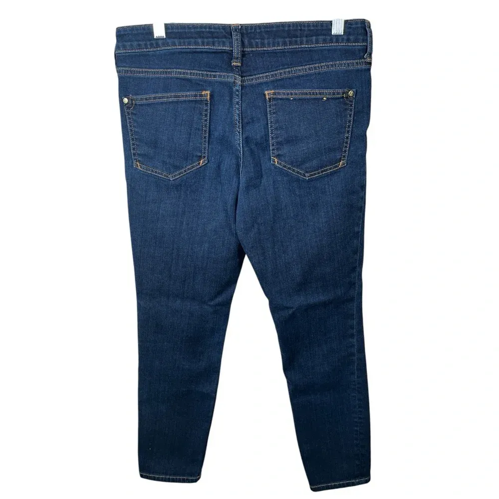 Anthropologie‎ Pilcro And The Letterpress Stet Cropped Ankle Jeans Dark Wash - Image 2