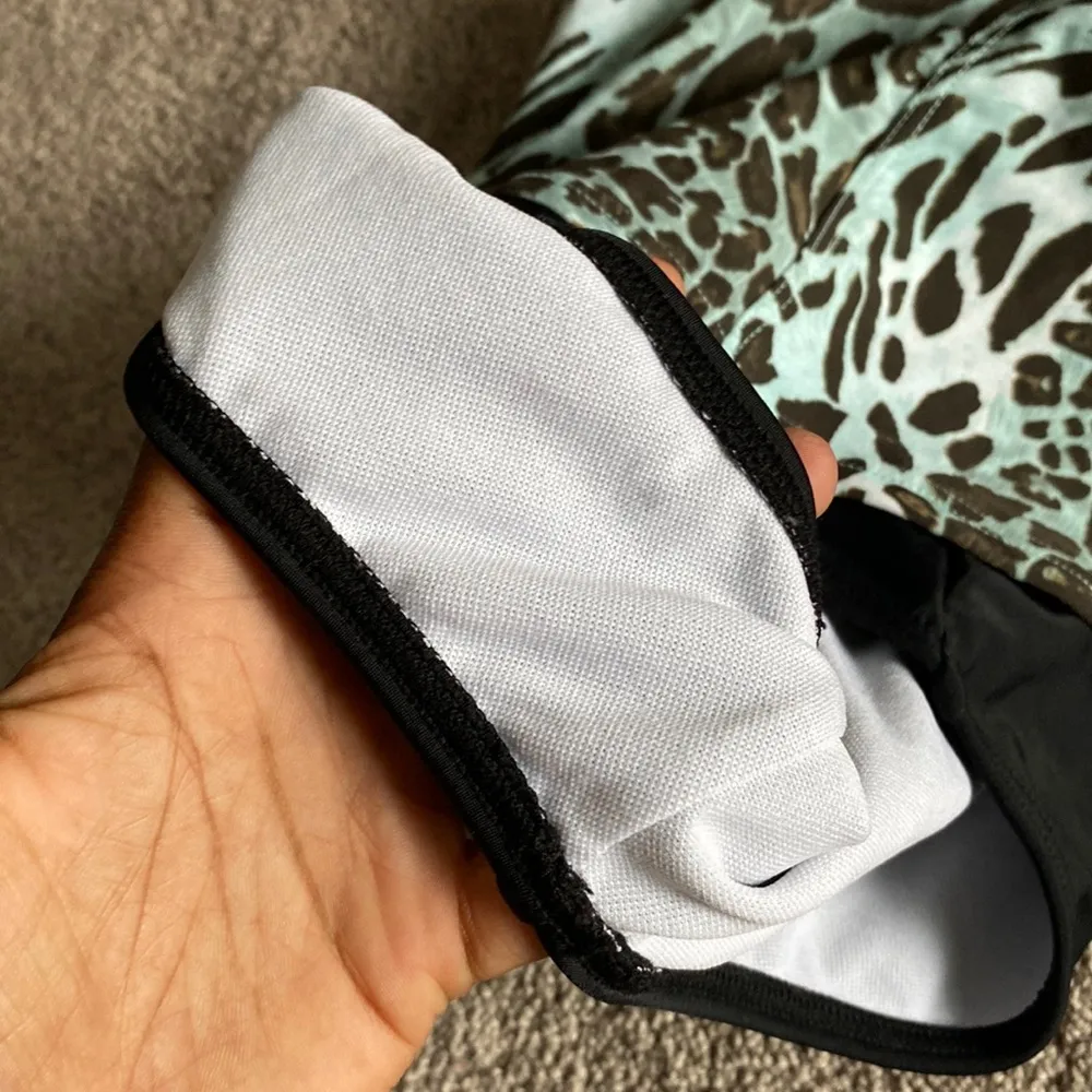 Island World Apparel Animal Print One Piece Swim Suit SIZE S - Image 3