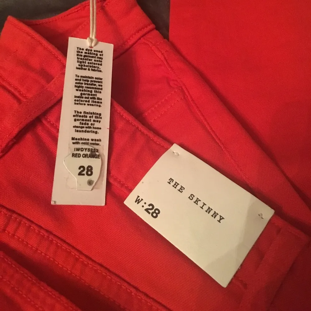 💙Joes jean the skinny in red orange - Image 4