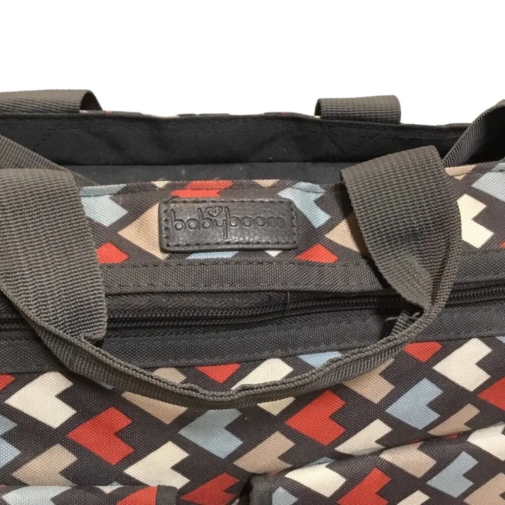 Baby Boom Multi Geo Tote Diaper Bag Gray - Image 3
