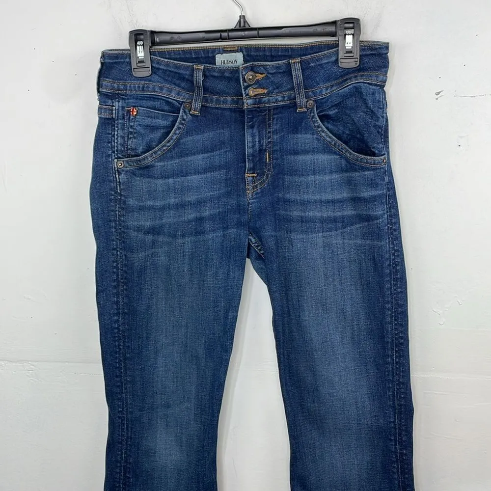 Hudson Jeans Midrise Signature Bootcut Denim Size 28 Dark Wash - Image 2