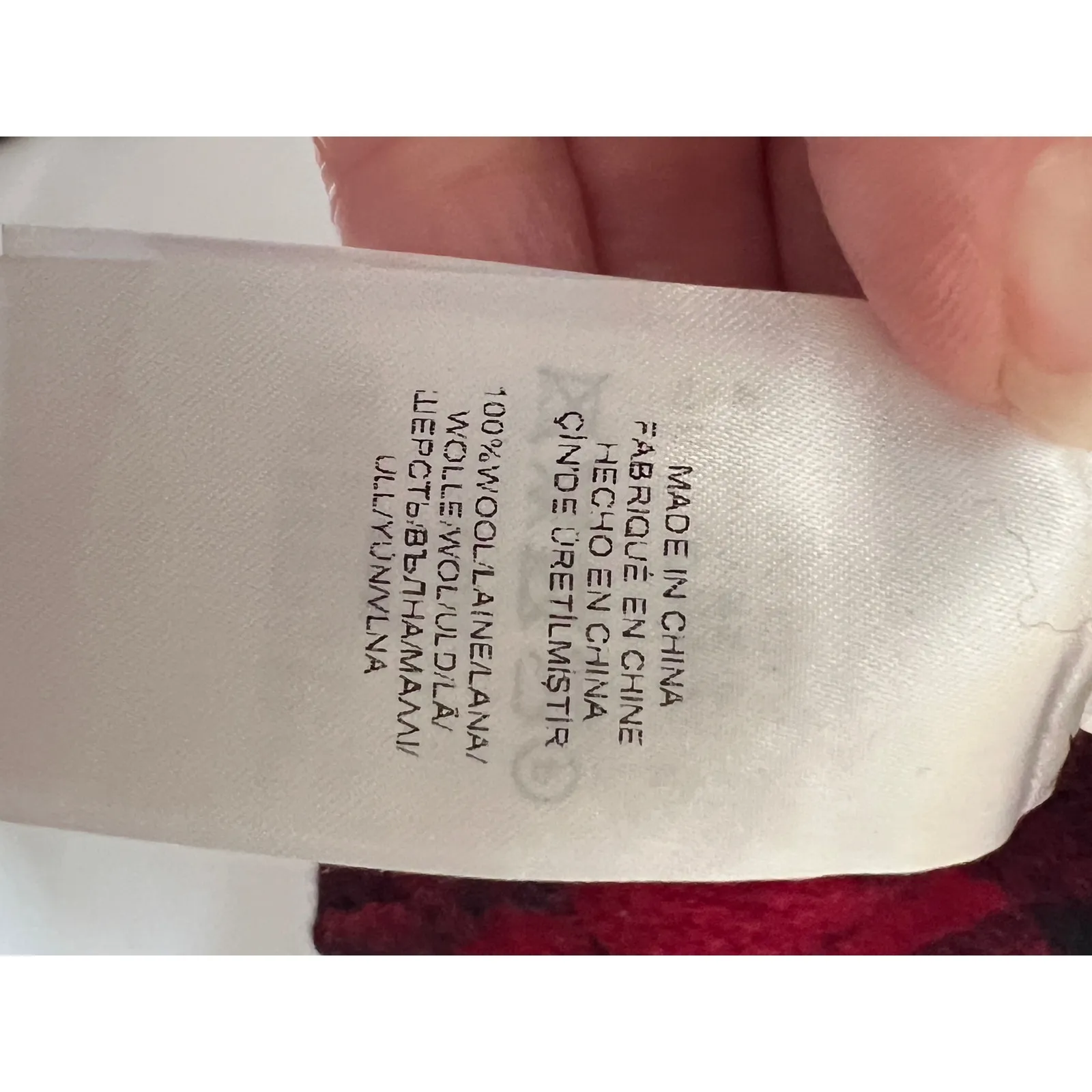 Ralph Lauren size L cardigan 100% wool buffalo plaid **flaws see photo #3 Black Size L - Image 10