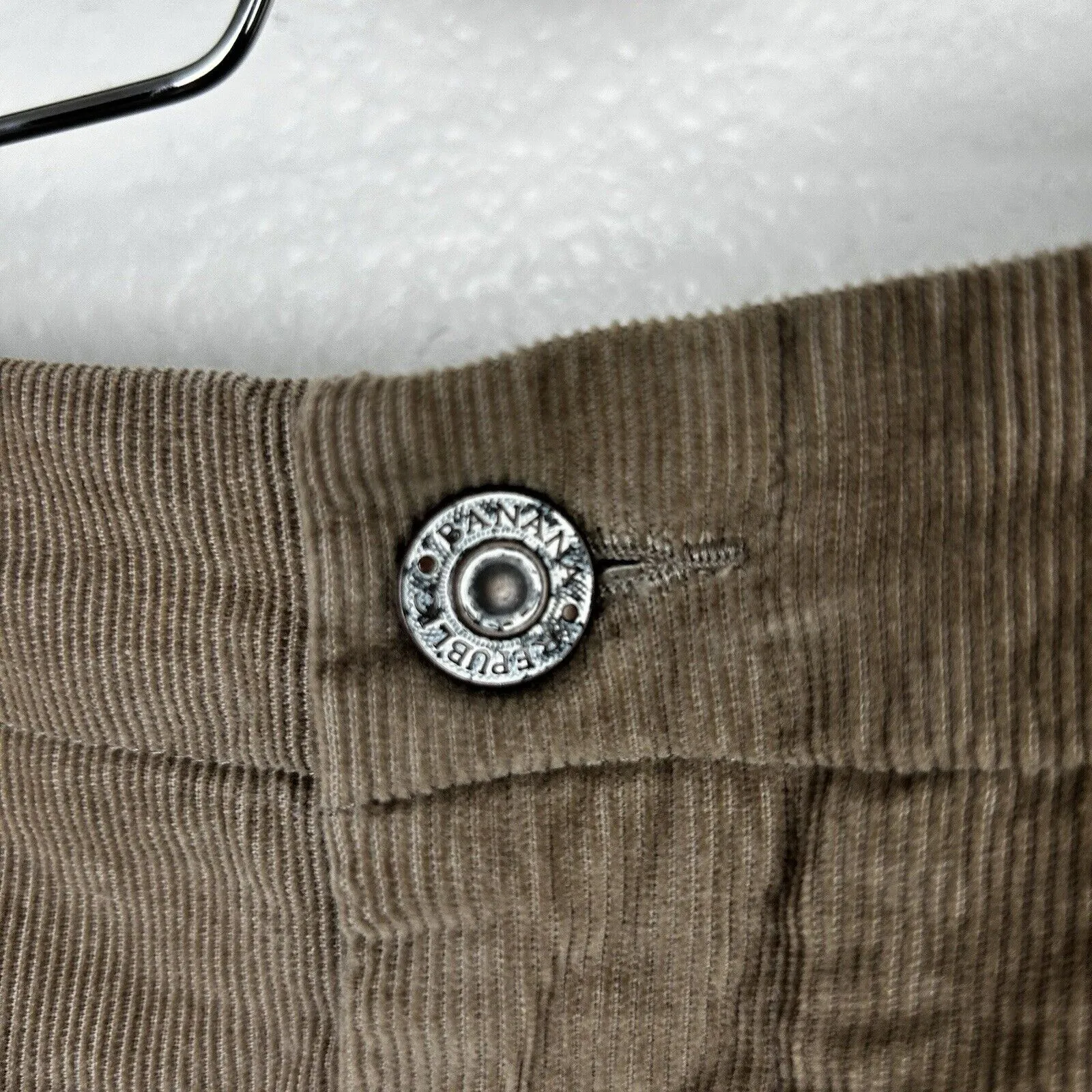 Banana Republic Factory Tan Brown Corduroy Midi Straight Skirt - Image 6